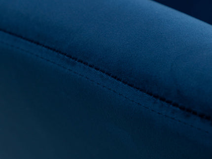 Sovarol - Velvet Button-Tufted Wing Back Accent Chair - Blue