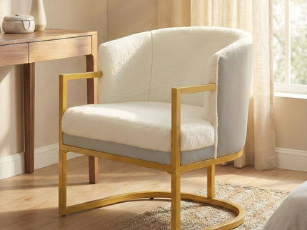 Upholstered Reading Accent Armchair For Living Room