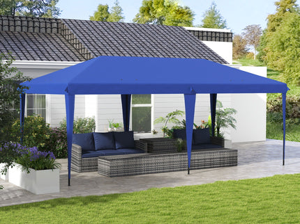 Outsunny - 10' x 19.2' Pop Up Canopy Tent, Heavy Duty Tent For Parties, Outdoor Instant Gazebo Sun Shade Shelter With Carry Bag For Catering, Events, Wedding, Backyard Bbq