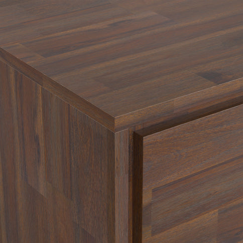 Lowry - TV Media Stand - Distressed Charcoal Brown
