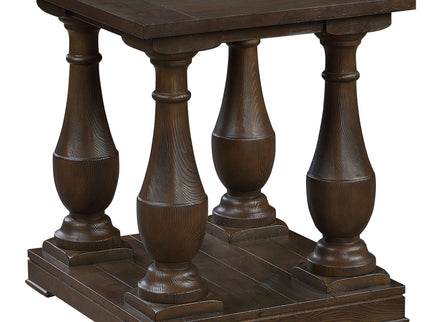 Byer - Rectangular Side End Table Coffee - Coffee