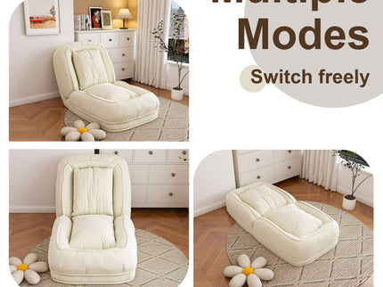 Upholstered Foldable Lazy Sofa Bed For Adults And Pets