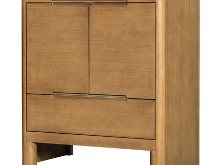 Softened Modern Bathroom Vanity With Sink