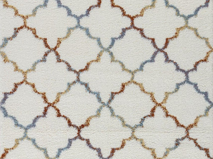 Loft Shag - 7'10" X 9'10" Shaggy Area Rug Polypropylene - Ivory