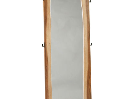 Beverly - Floor Mirror With Live Edge Design - Walnut