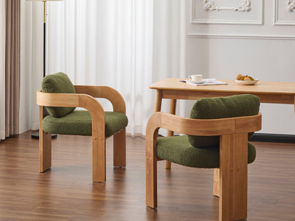 Dining Chairs With Pillow Back (Set of 2)