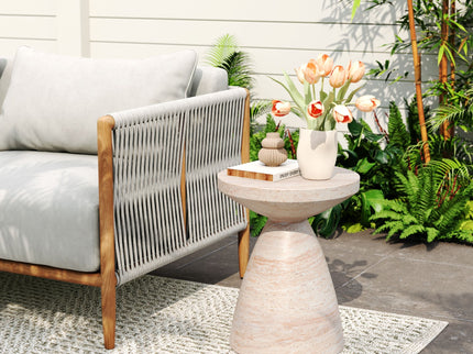Outdoor / Indoor Lightweight Concrete Side Table