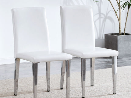 Elegant Upholstered Chairs & Metal Legs