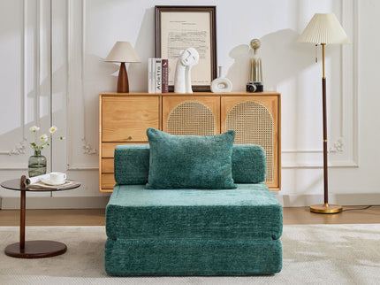 Convertible Floor Sofa Bed With Fixed Shape Frame For Living Room