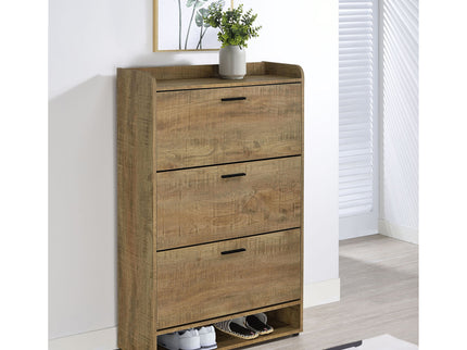 Claire - 3 Tier Shoe Cabinet - Brown