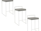 Dark Gray / Faux Leather / 3 Pieces