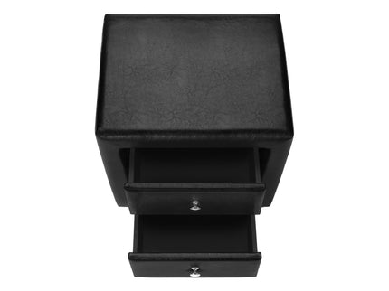 Nightstand, Storage Drawer Versatile Use, Upholstered, Transitional