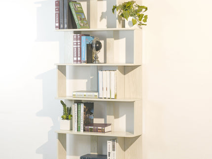 Modern 5 Tier Open Storage Bookcase