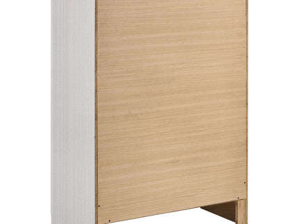 Modern Bedroom Set With Upholstered Headboard And Textured Storage