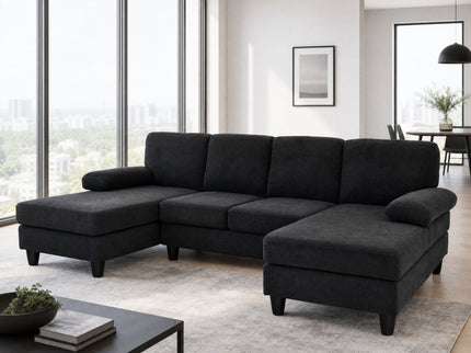 U-Shaped Sofa With Dual Chaise