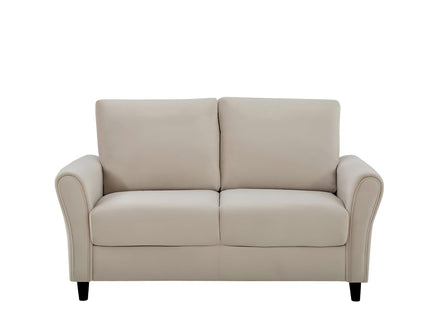 Patricia - Curved Arm Loveseat Sofa