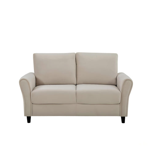 Patricia - Curved Arm Loveseat Sofa