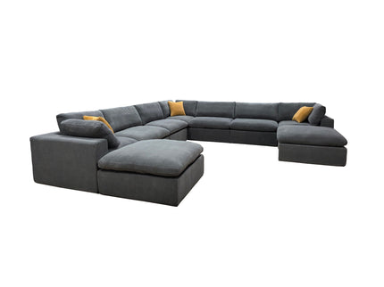 Custom Configuration Modular Sectional & Toss Pillows