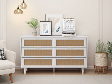 6 Drawer Storage Modern Cabinet For Bedroom