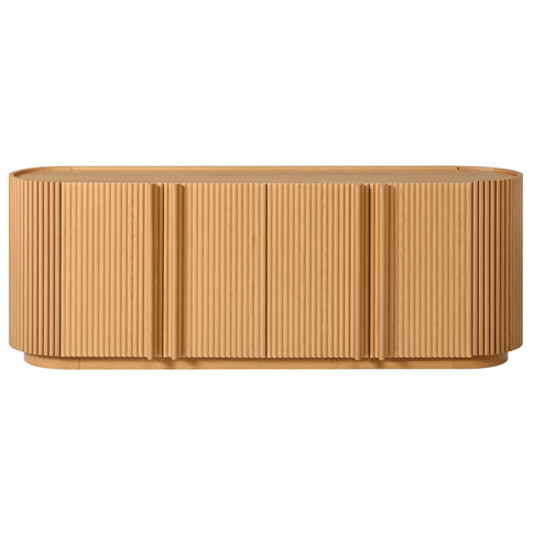 TV Stand With Fluted Tambour Style Door