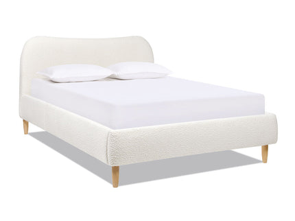 Roman - Curved Headboard Upholstered Platform Bed