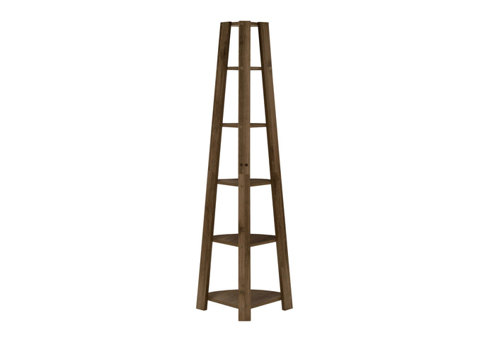 Bookshelf, Bookcase, Etagere, Corner, 5 Tier, For Office, Contemporary & Modern