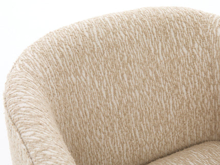 Arm Lounge Chair With Removable Seat Cushion - Light Brown
