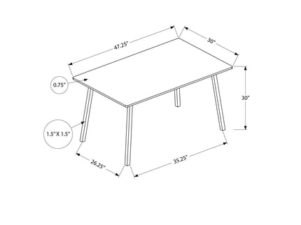 Contemporary Rectangular Dining Table