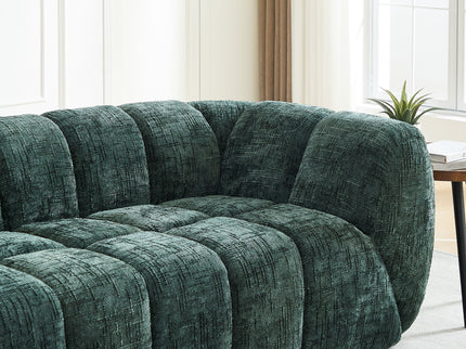 Quilted Cloud Sofa With Rounded Armrests And Piano Key Backrest Design