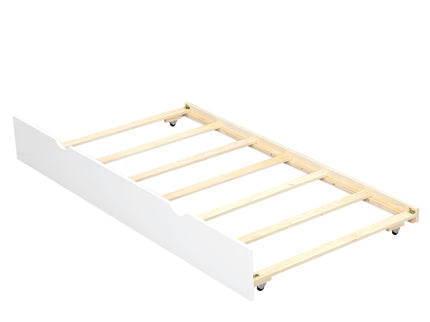 Daybed With Storage Shelves, USB Charging, And Trundle Bed