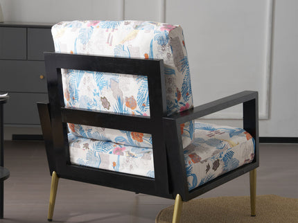 Modern Armchair With Solid Wood Frame