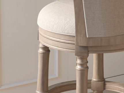 Barrel Back Stool With Swivel