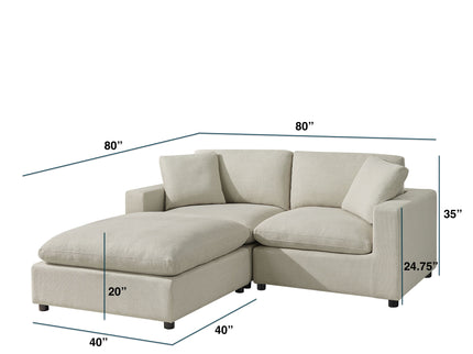 Cassandra - Sofa With Ottoman