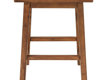 Rustic 3 Piece Stationary Kitchen Island Set With 2 Seatings, With 2 Open Shelves