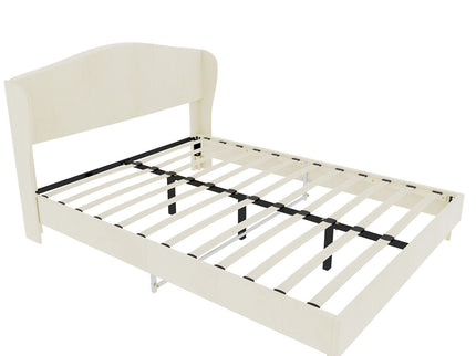 Upholstered Bed, Tufted Headboard, Comfortable Sleep