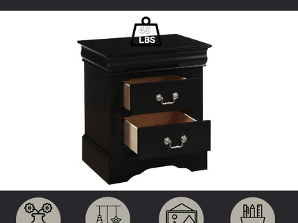 Louis Philippe III - Sleek Design Nightstand