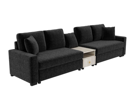 Modular Sofa Couch With Storage Armrest And Center Console