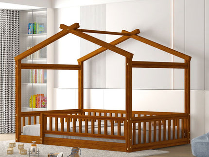 Bed House Bed Frame With Fence