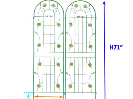 Metal Garden Trellis Rustproof Trellis For Climbing Plant Outdoor Flower Support