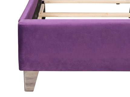 Upholstered Nailhead Trim Chic Bed