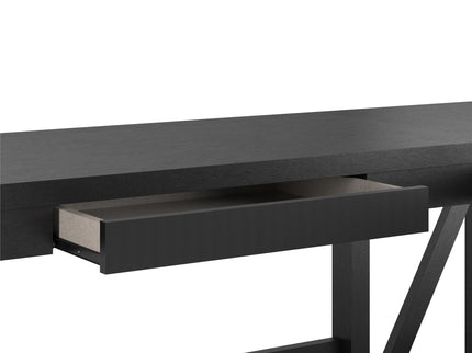 Crestwood - Lift Top L Desk - Black