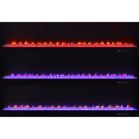 TV Stand Fireplace Console With Bluetooth Speaker
