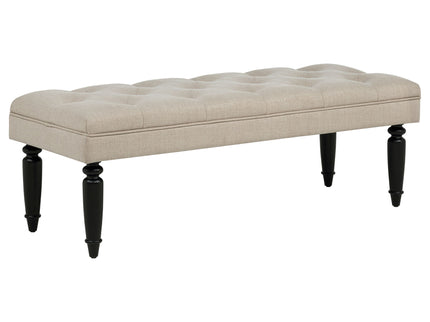 Upholstered Entryway Accent Bench - Beige