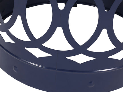 Outdoor Metal Large End Table, Modern Design