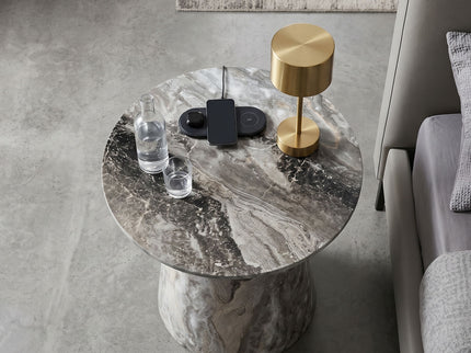 Circular Coffee Table With Adjustable Feet