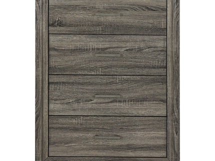 Funston - 4 Drawer Chest Of Drawers With Bar Handles - Brown Oak