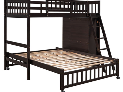 Bunk Bed With 6 Drawers And Flexible Shelves, Bottom Bed With Wheels