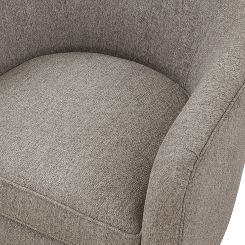 Miramar - Swivel Barrel Chair With Wooden Base