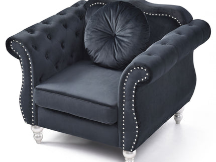 Chic Transitional Flared Arm Chair