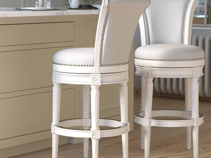 Swivel Barstool With High-Back